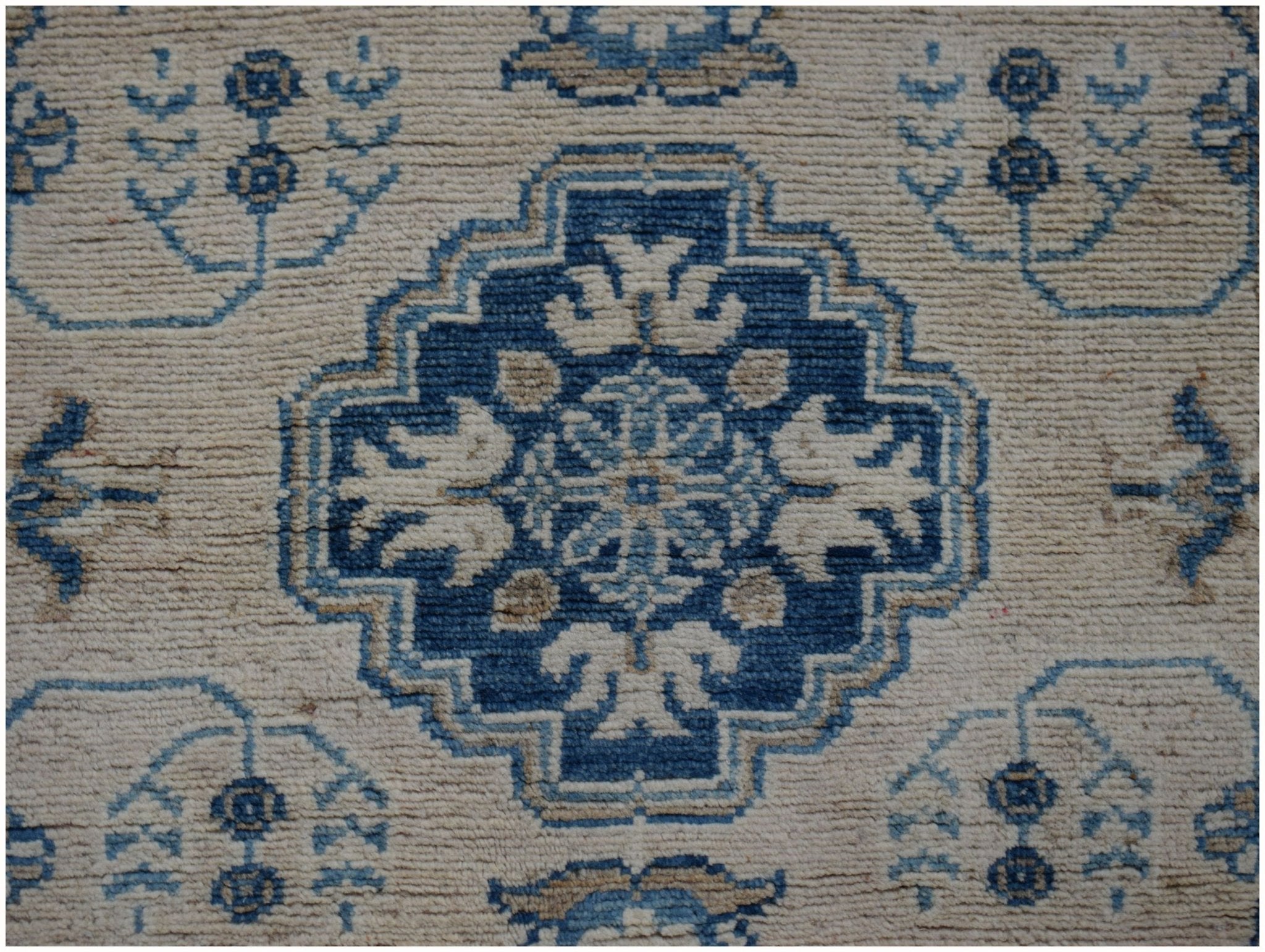 Handmade Afghan Kazakh Hallway Runner | 454 x 77 cm | 14'4" x 2'6" - Najaf Rugs & Textile