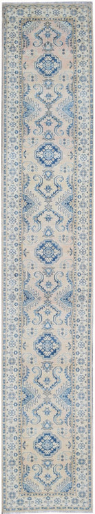 Handmade Afghan Kazakh Hallway Runner | 455 x 81 cm | 14'11" x 2'8" - Najaf Rugs & Textile