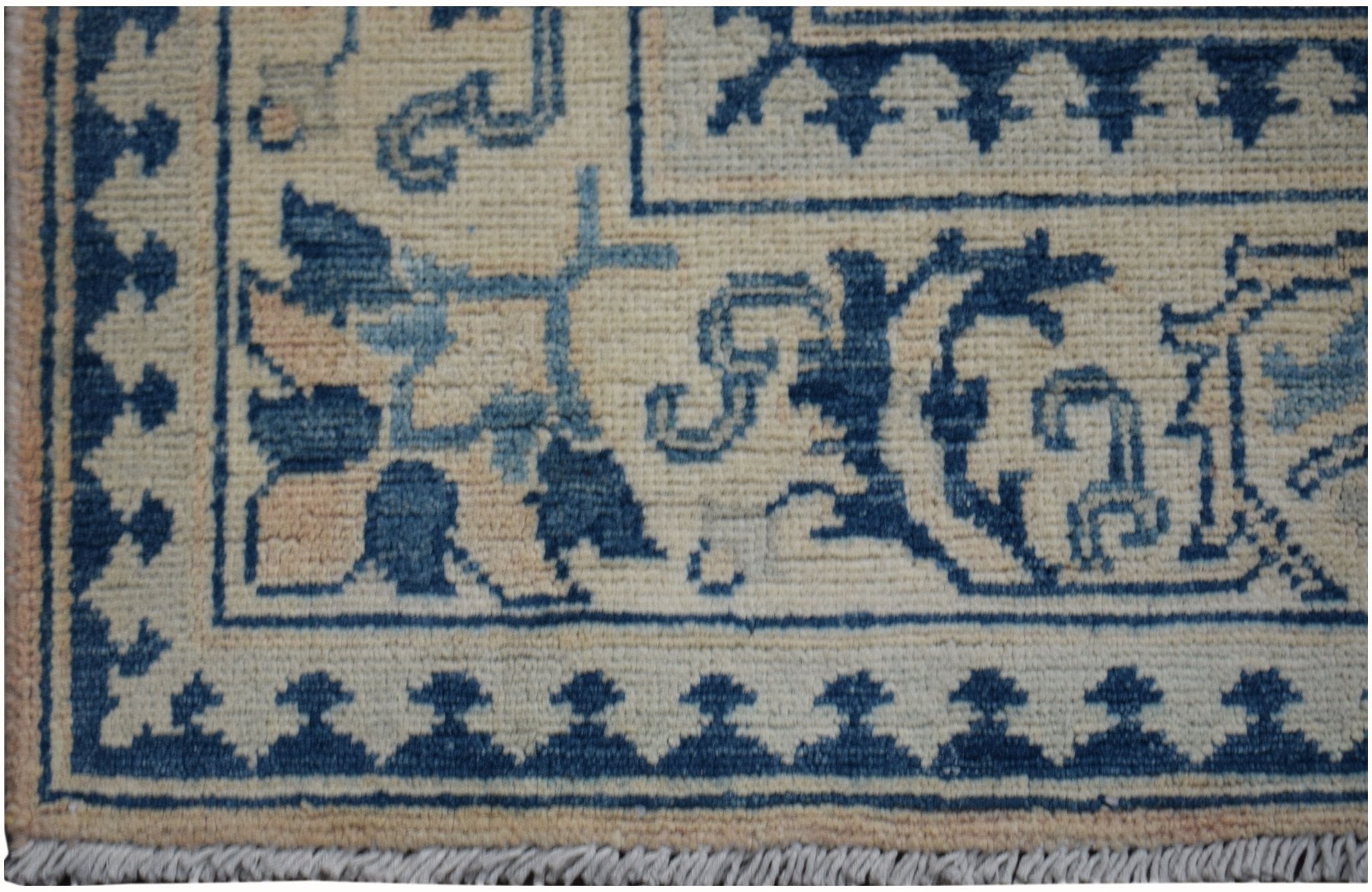 Handmade Afghan Kazakh Hallway Runner | 476 x 88 cm | 18'7" x 2'11" - Najaf Rugs & Textile