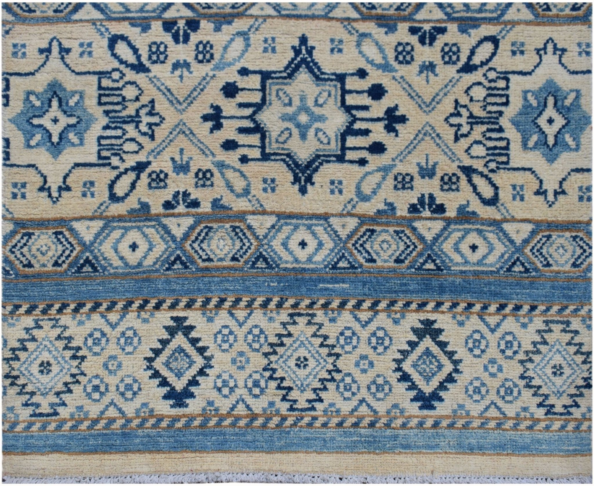 Handmade Afghan Kazakh Hallway Runner | 477 x 79 cm | 15'8" x 2'7" - Najaf Rugs & Textile