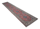 Handmade Afghan Kazakh Hallway Runner | 480 x 83 cm | 15'9" x 2'9" - Najaf Rugs & Textile