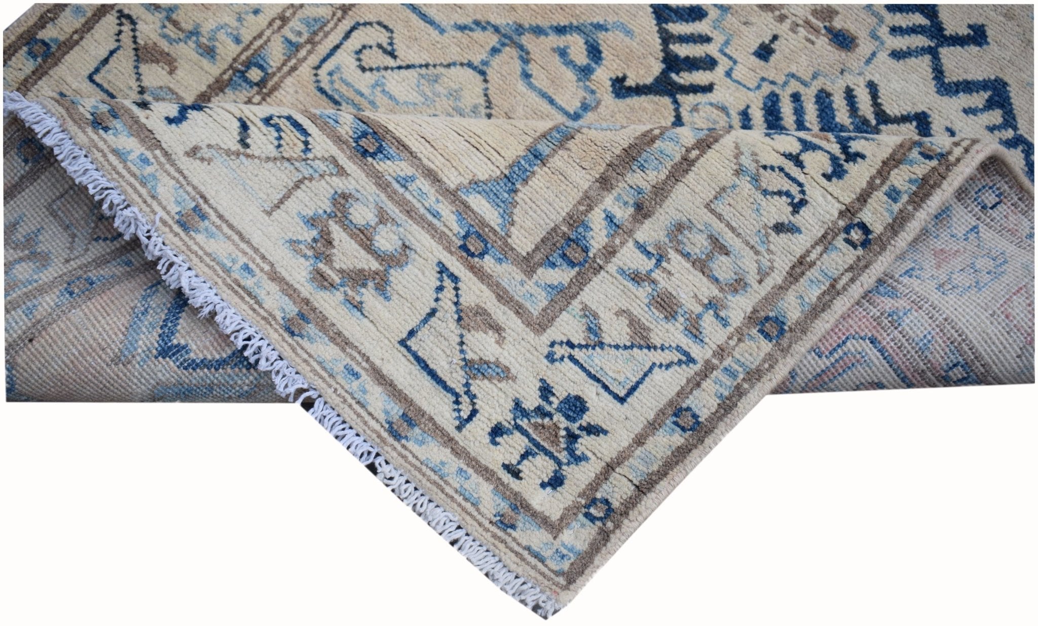 Handmade Afghan Kazakh Hallway Runner | 487 x 80 cm | 16' x 2'7" - Najaf Rugs & Textile