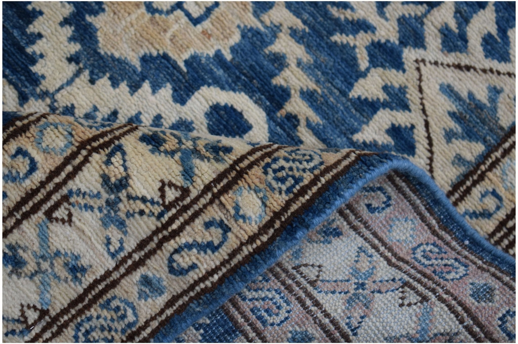 Handmade Afghan Kazakh Hallway Runner | 528 x 73 cm | 17'4" x 2'5" - Najaf Rugs & Textile