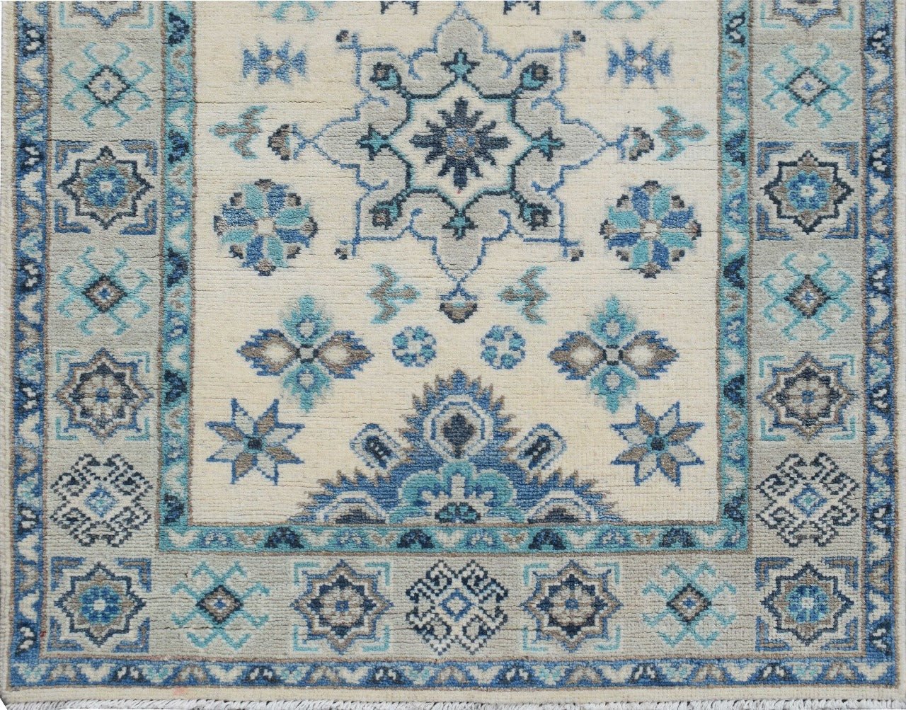 Handmade Afghan Kazakh Hallway Runner | 732 x 80 cm - Najaf Rugs & Textile