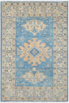 Handmade Afghan Kazakh Rug | 112 x 81 cm | 3'6" x 2'6" - Najaf Rugs & Textile