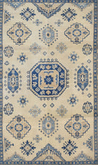 Handmade Afghan Kazakh Rug | 145 x 102 cm | 4'7" x 3'3" - Najaf Rugs & Textile