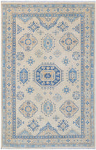 Handmade Afghan Kazakh Rug | 148 x 97 cm | 4'8" x 3'1" - Najaf Rugs & Textile