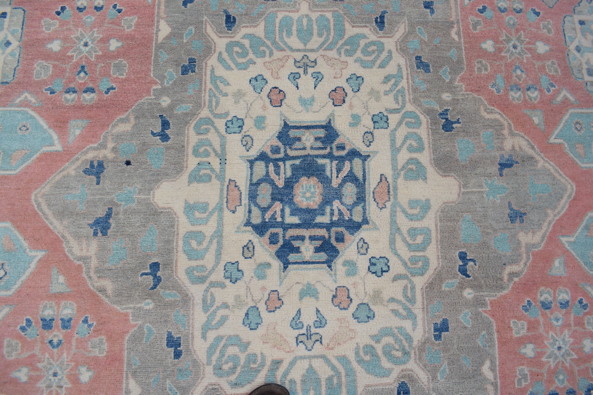 Handmade Afghan Kazakh Rug | 297 x 193 cm | 9'9" x 6'4" - Najaf Rugs & Textile