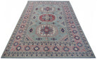 Handmade Afghan Kazakh Rug | 297 x 205 cm | 9'9" x 6'9" - Najaf Rugs & Textile