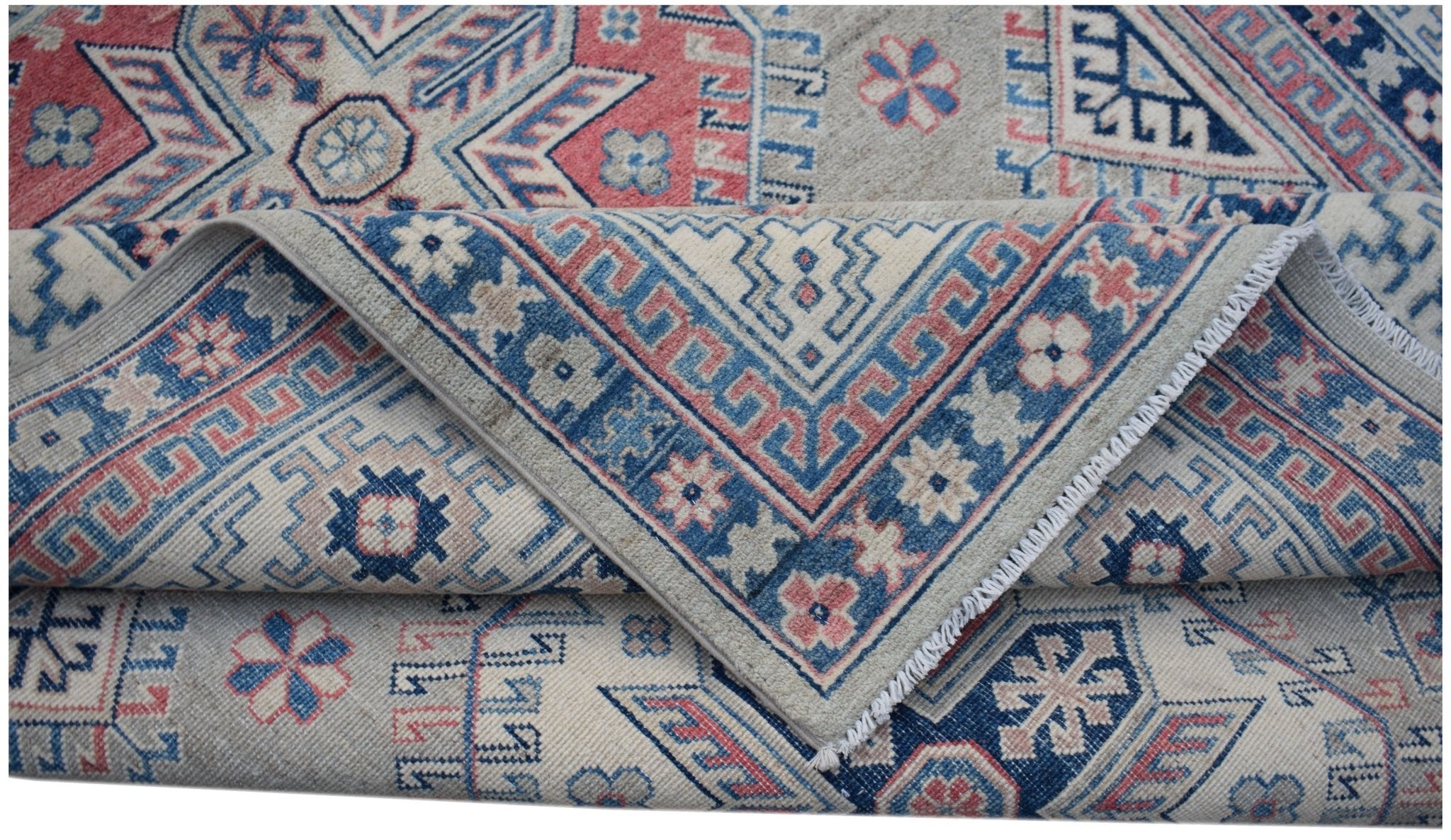 Handmade Afghan Kazakh Rug | 298 x 200 cm | 9'9" x 6'7" - Najaf Rugs & Textile