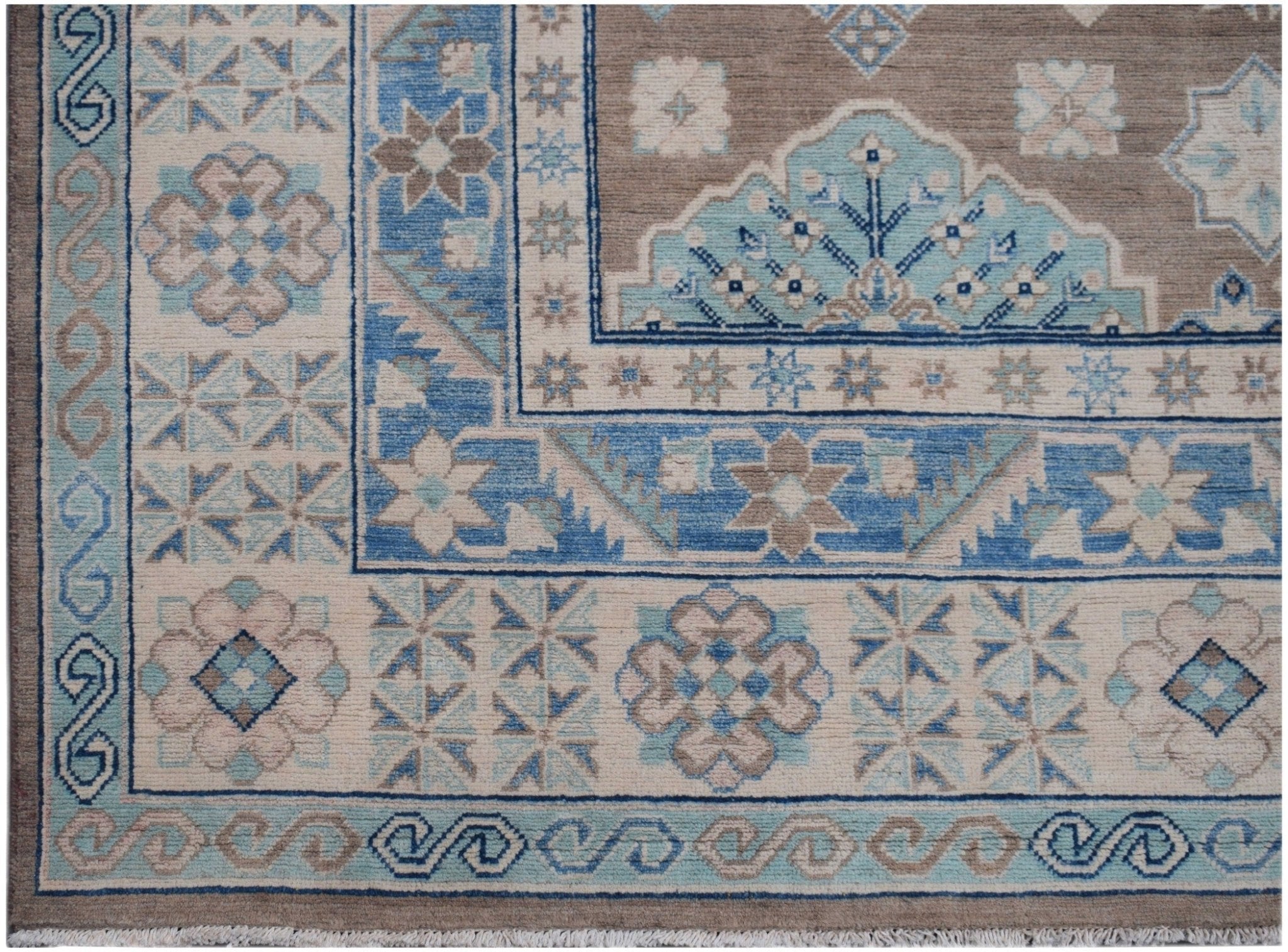 Handmade Afghan Kazakh Rug | 300 x 243 cm - Najaf Rugs & Textile