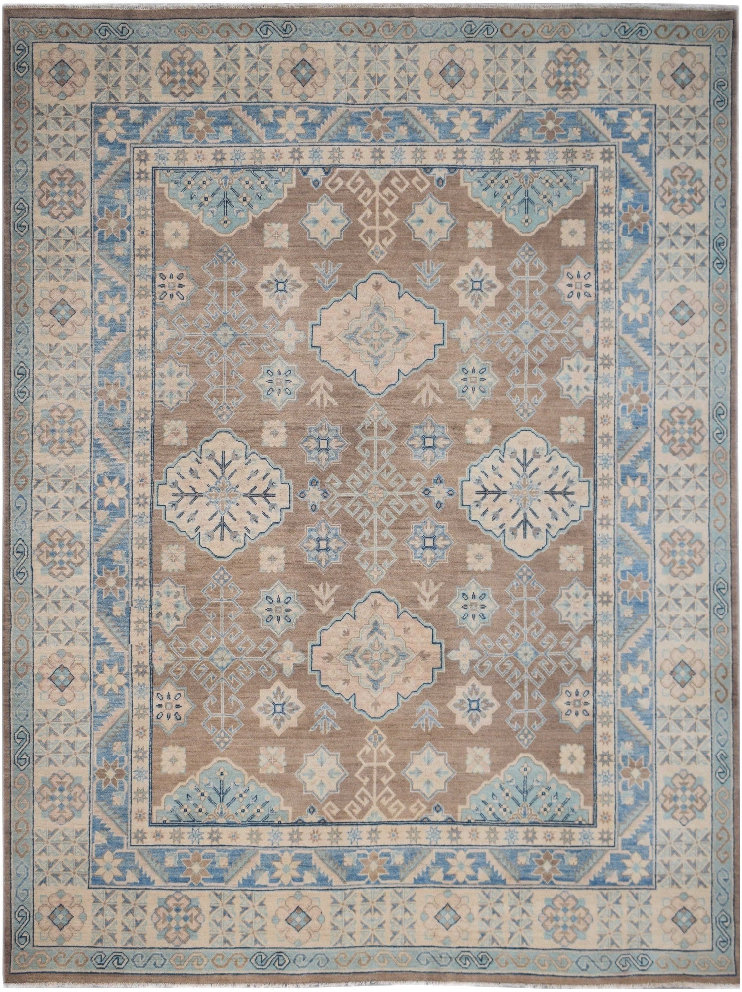 Handmade Afghan Kazakh Rug | 300 x 243 cm - Najaf Rugs & Textile