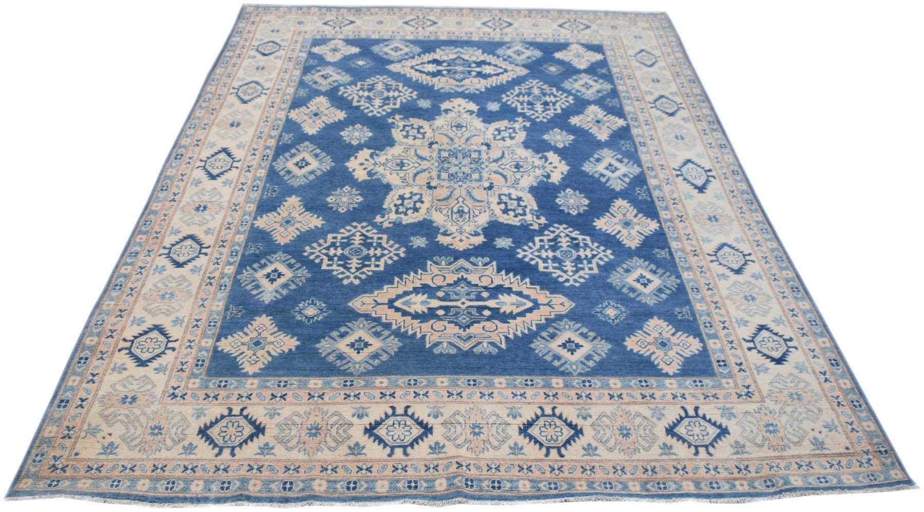 Handmade Afghan Kazakh Rug | 333 x 235 cm | 10'11" x 7'9" - Najaf Rugs & Textile