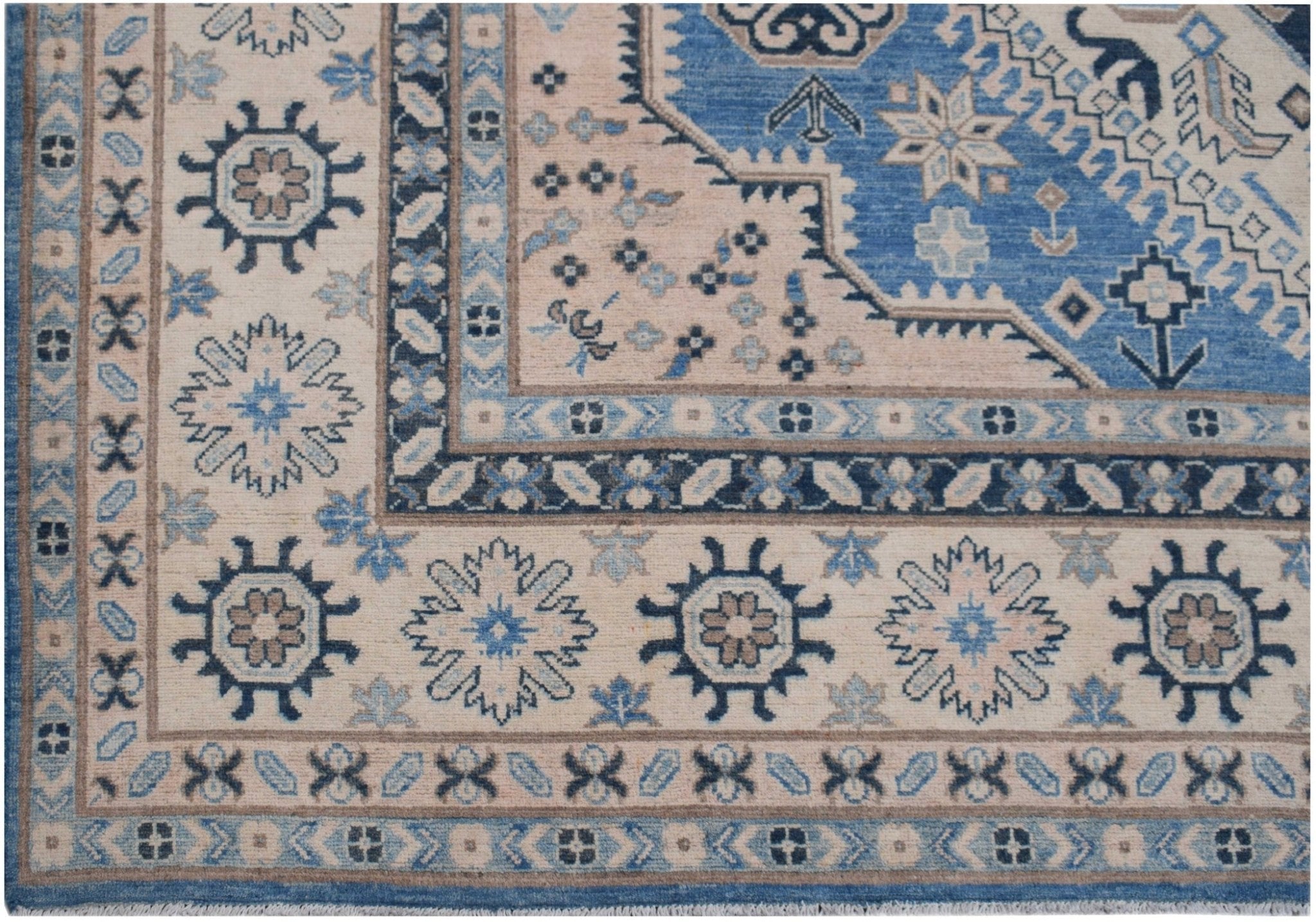 Handmade Afghan Kazakh Rug | 359 x 272 cm | 10'10 x 8'11" - Najaf Rugs & Textile