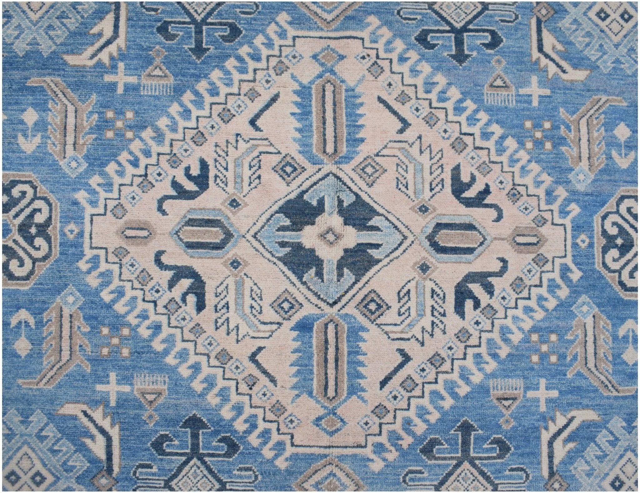 Handmade Afghan Kazakh Rug | 359 x 272 cm | 10'10 x 8'11" - Najaf Rugs & Textile