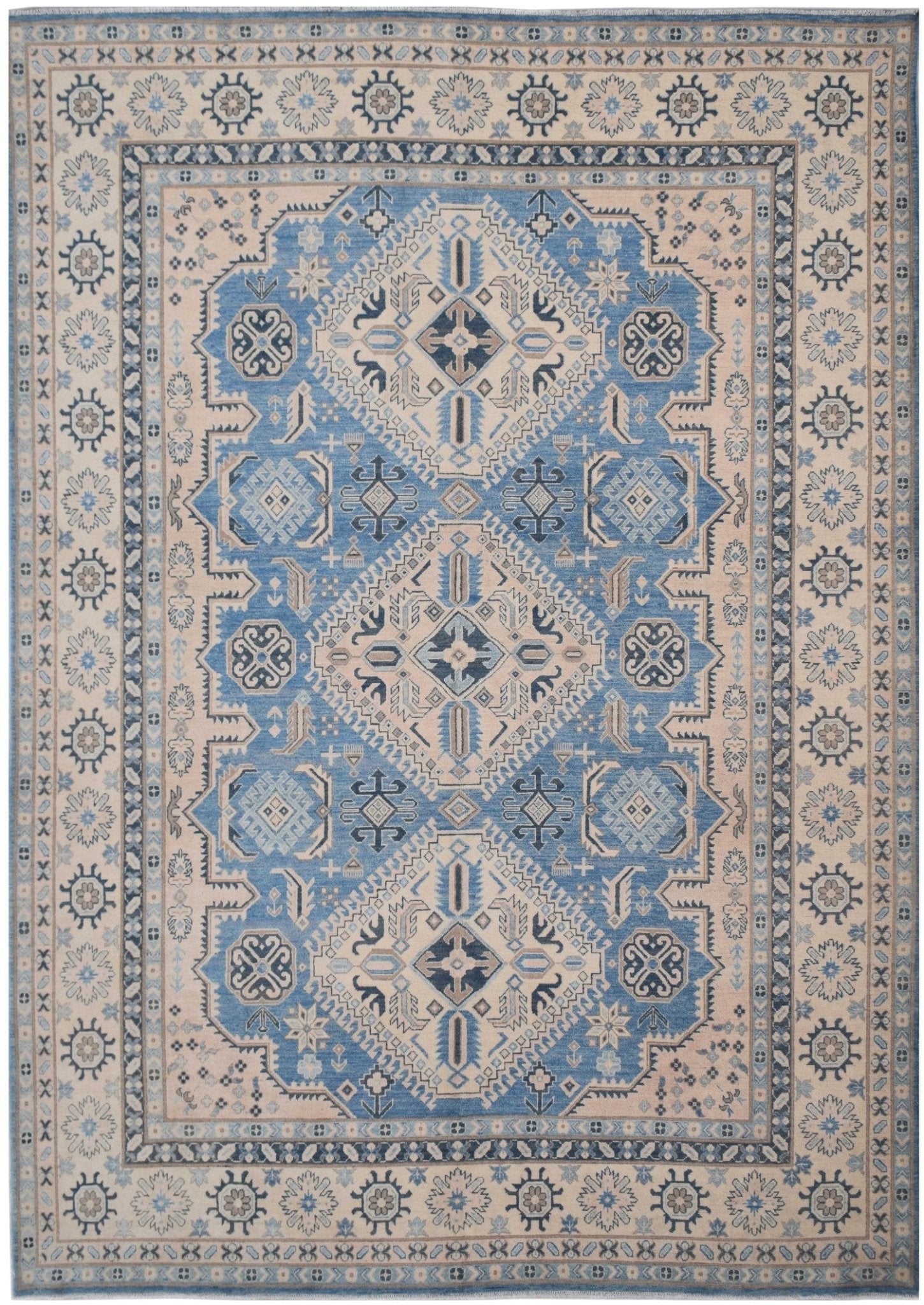 Handmade Afghan Kazakh Rug | 359 x 272 cm | 10'10 x 8'11" - Najaf Rugs & Textile