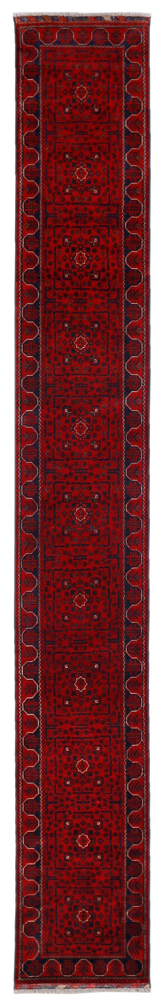 Handmade Afghan Khal Mohammadi Hallway Runner | 570 x 81 cm | 18’9” x 2’8” - Najaf Rugs & Textile