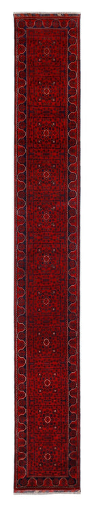 Handmade Afghan Khal Mohammadi Hallway Runner | 573 x 80 cm | 18’10” x 2’8” - Najaf Rugs & Textile