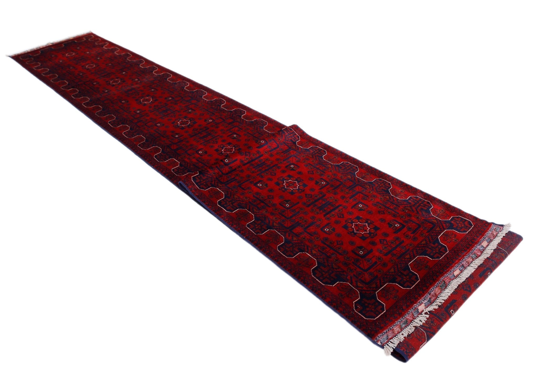 Handmade Afghan Khal Mohammadi Hallway Runner | 679 x 80 cm | 22’4” x 2’8” - Najaf Rugs & Textile