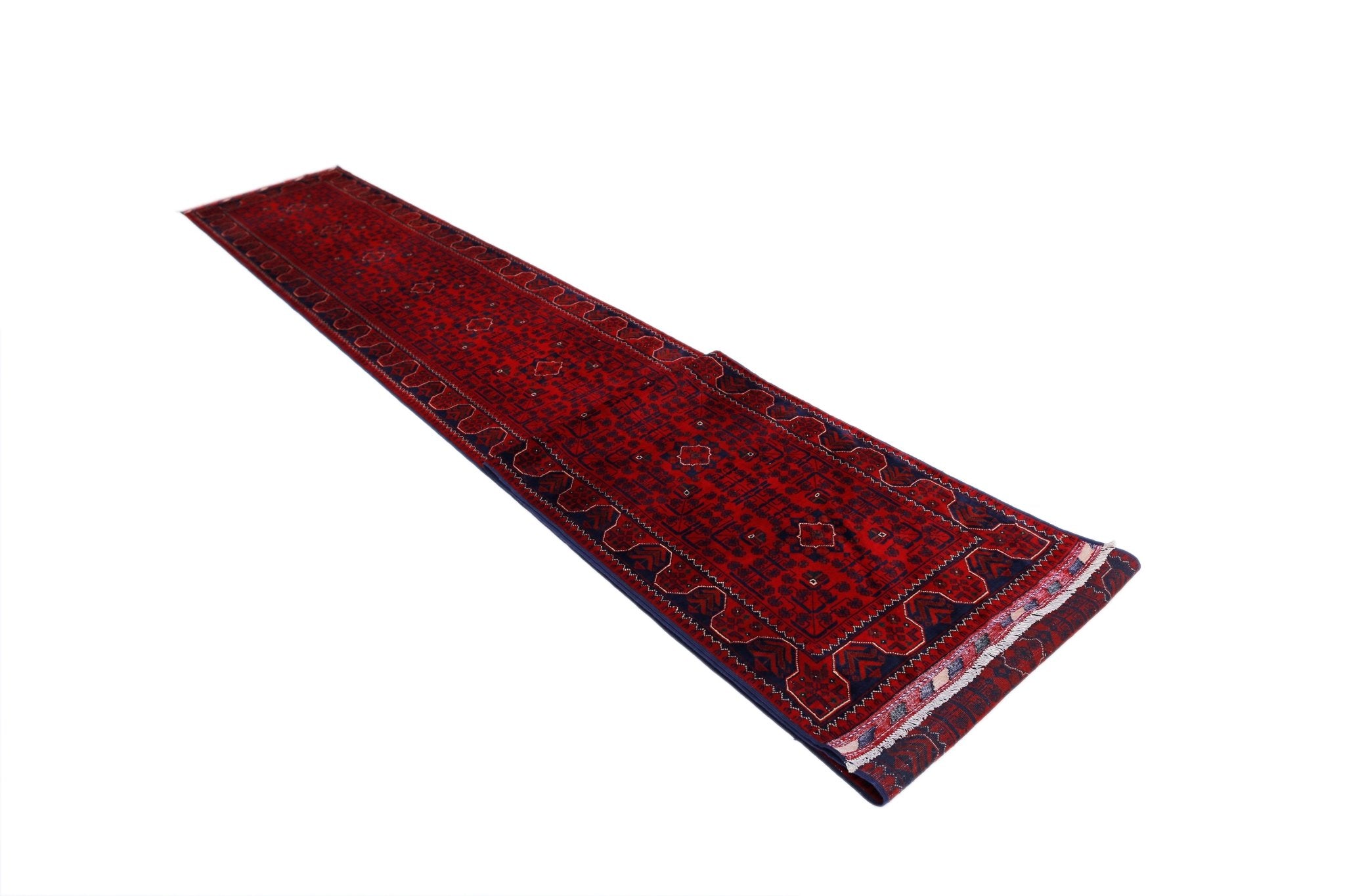 Handmade Afghan Khal Mohammadi Hallway Runner | 679 x 80 cm | 22’4” x 2’8” - Najaf Rugs & Textile