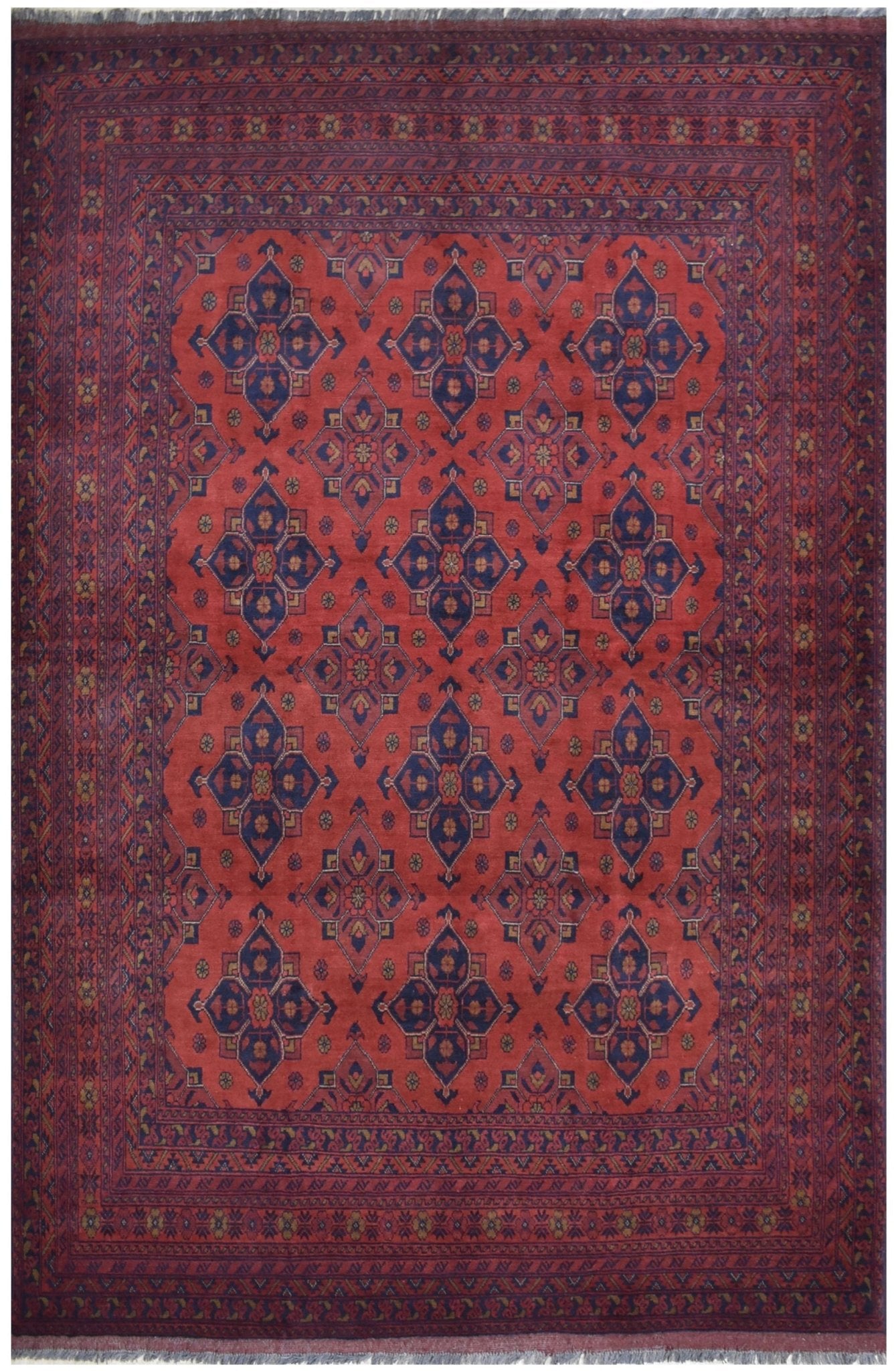 Handmade Afghan Khal Mohammadi Rug | 288 x 200 cm | 9'4" x 6'5" - Najaf Rugs & Textile