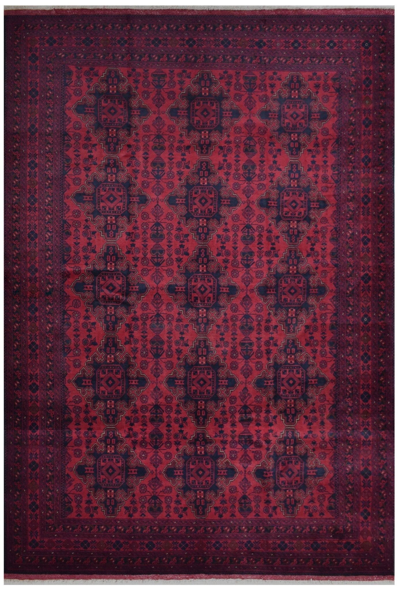 Handmade Afghan Khal Mohammadi Rug | 290 x 200 cm | 9'5" x 6'5" - Najaf Rugs & Textile