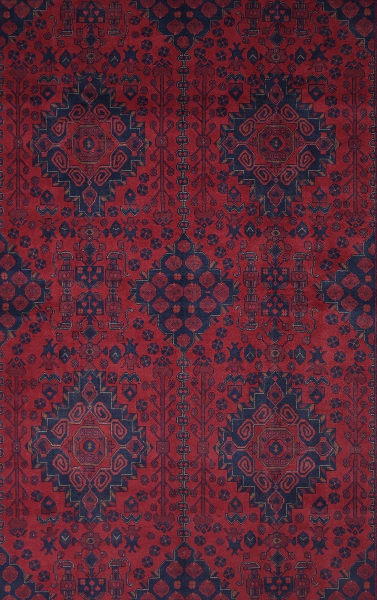 Handmade Afghan Khal Mohammadi Rug | 295 x 200 cm | 9'6" x 6'5" - Najaf Rugs & Textile