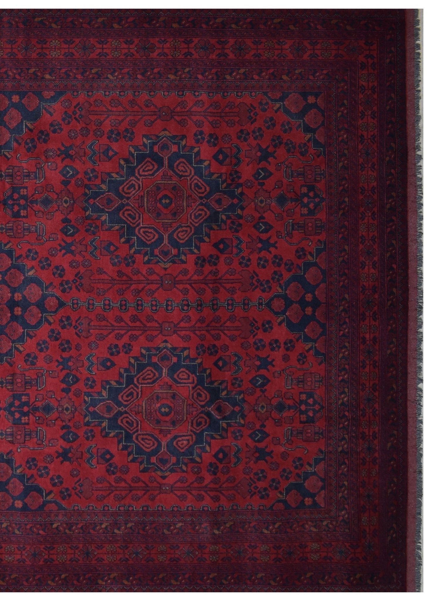 Handmade Afghan Khal Mohammadi Rug | 295 x 200 cm | 9'6" x 6'5" - Najaf Rugs & Textile