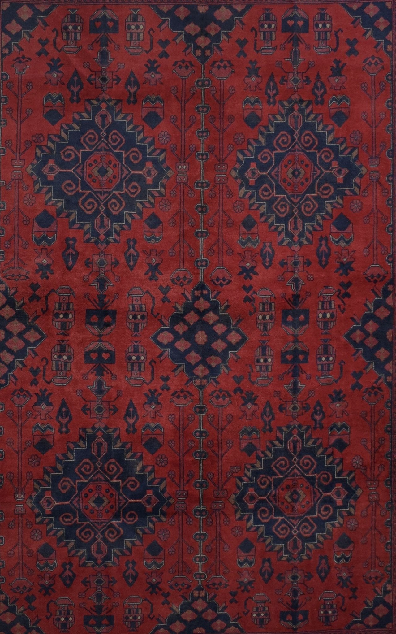 Handmade Afghan Khal Mohammadi Rug | 296 x 202 cm | 9'7" x 6'6" - Najaf Rugs & Textile