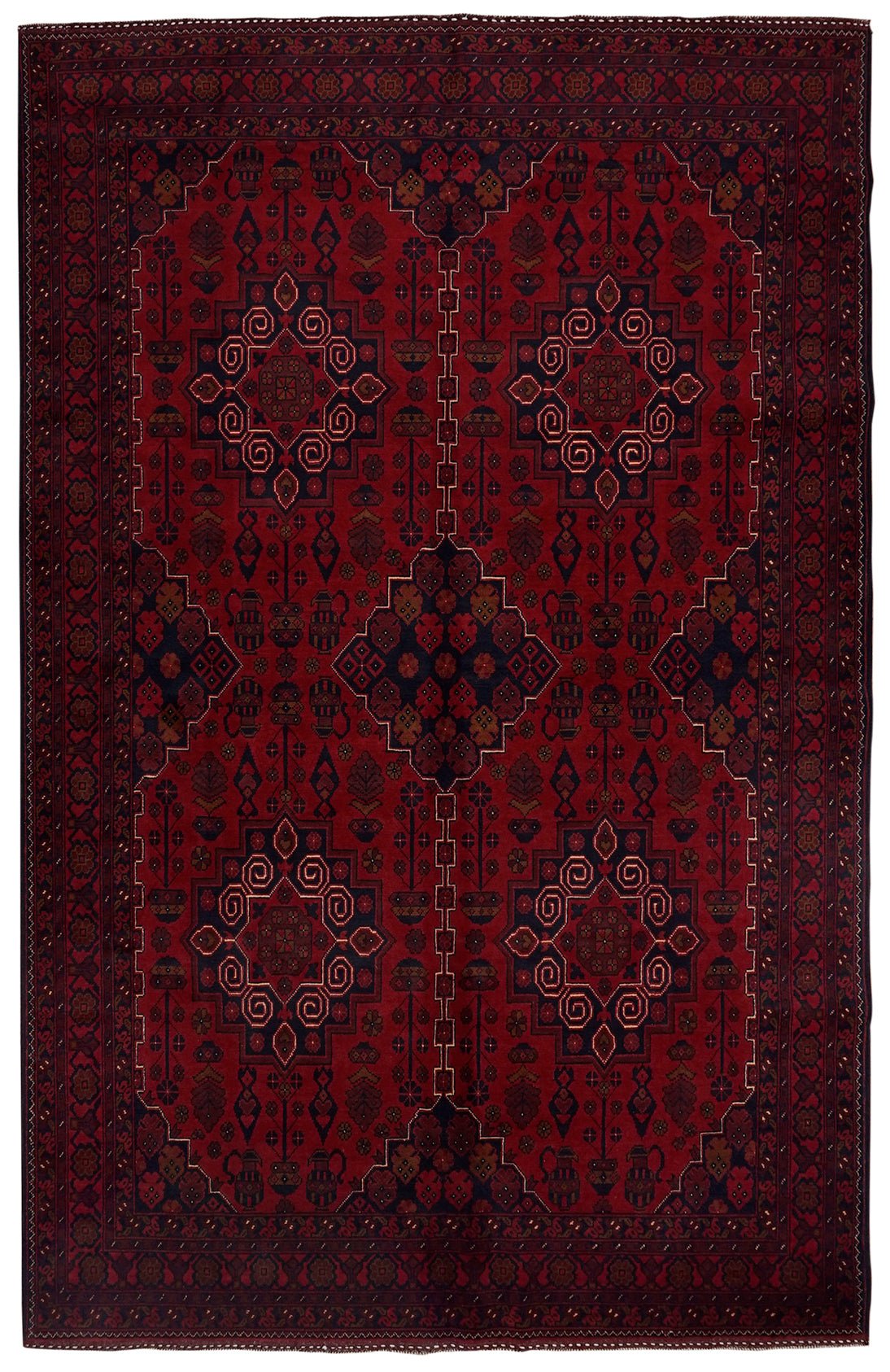 Handmade Afghan Khal Mohammadi Rug | 301 x 197 cm | 9'8" x 6'4" - Najaf Rugs & Textile