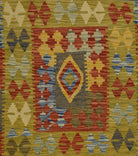 Handmade Afghan Maimana Kilim | 101 x 91 cm | 3'3" x 2'9" - Najaf Rugs & Textile