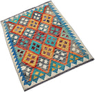 Handmade Afghan Maimana Kilim | 106 x 82 cm | 3'6" x 2'9" - Najaf Rugs & Textile