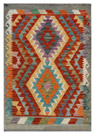 Handmade Afghan Maimana Kilim | 112 x 82 cm | 4'3" x 2'9" - Najaf Rugs & Textile