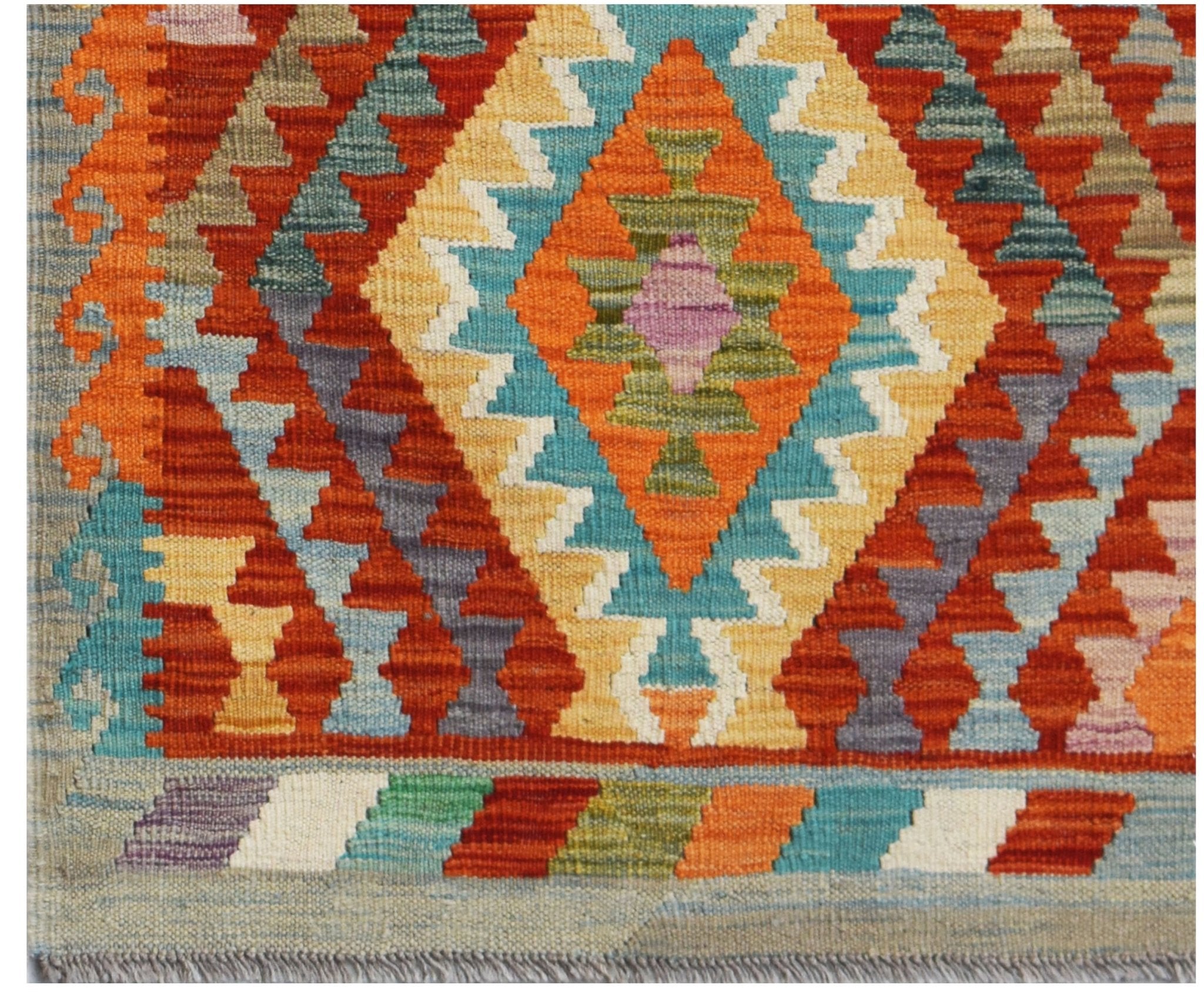 Handmade Afghan Maimana Kilim | 112 x 82 cm | 4'3" x 2'9" - Najaf Rugs & Textile