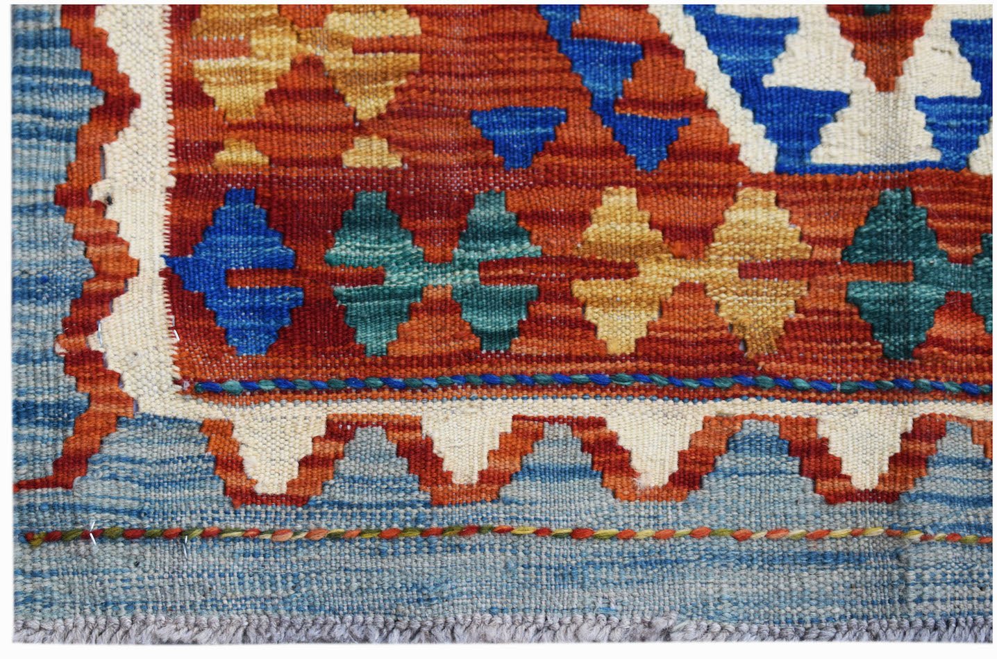 Handmade Afghan Maimana Kilim | 114 x 83 cm | 3'9" x 2'9" - Najaf Rugs & Textile