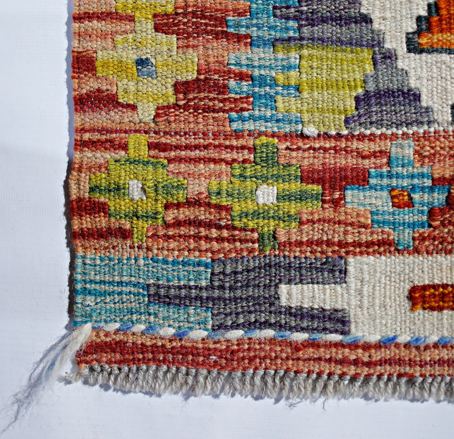 Handmade Afghan Maimana Kilim | 115 x 83 cm | 3'9" x 2'9" - Najaf Rugs & Textile