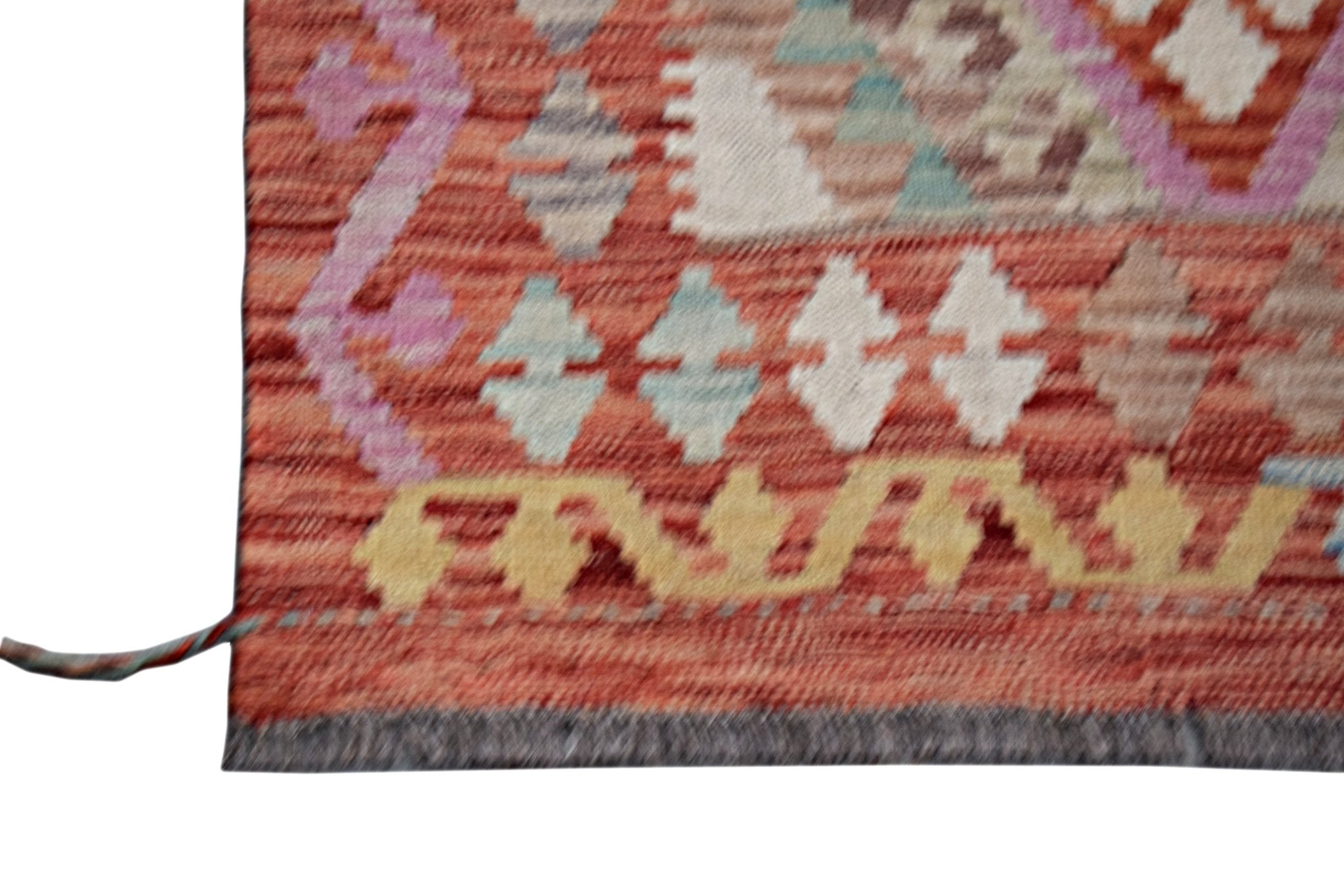 Handmade Afghan Maimana Kilim | 115 x 83 cm | 3'9" x 2'9" - Najaf Rugs & Textile