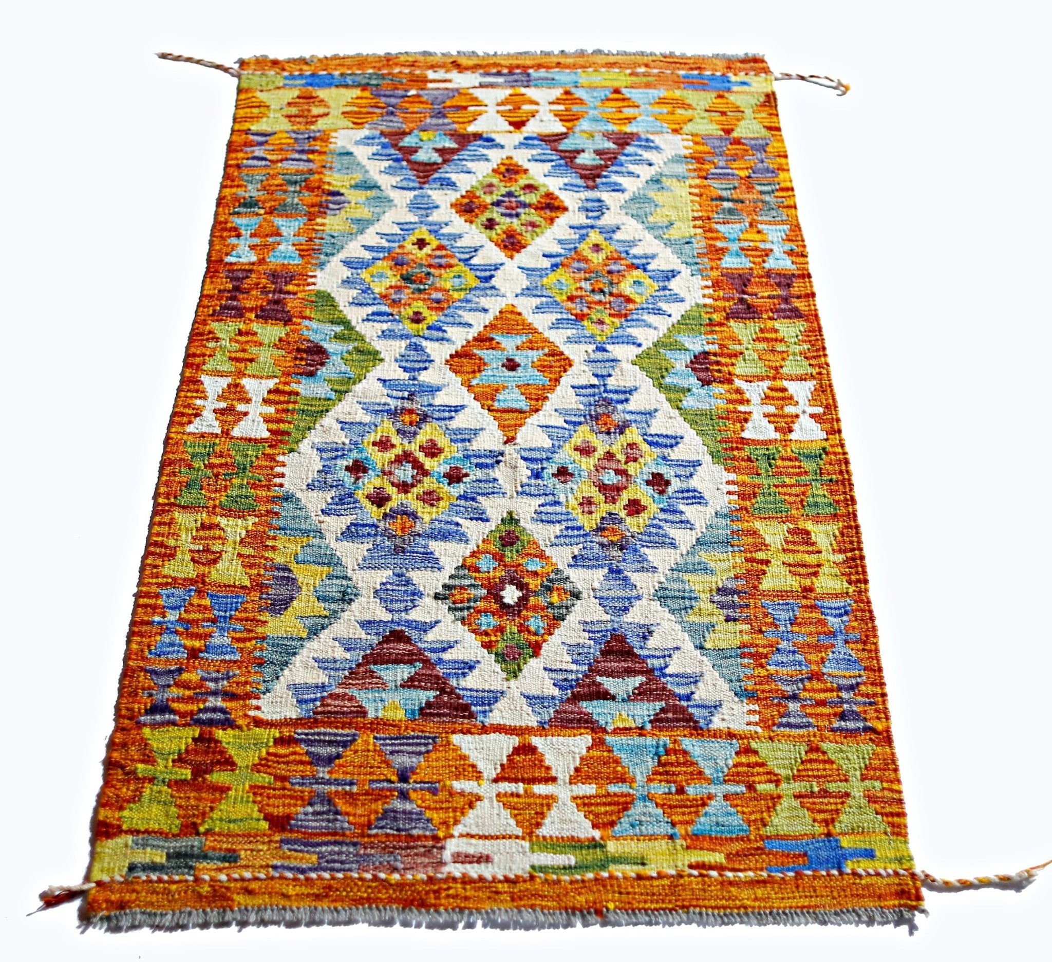 Handmade Afghan Maimana Kilim | 120 x 77 cm | 3'11" x 2'7" - Najaf Rugs & Textile