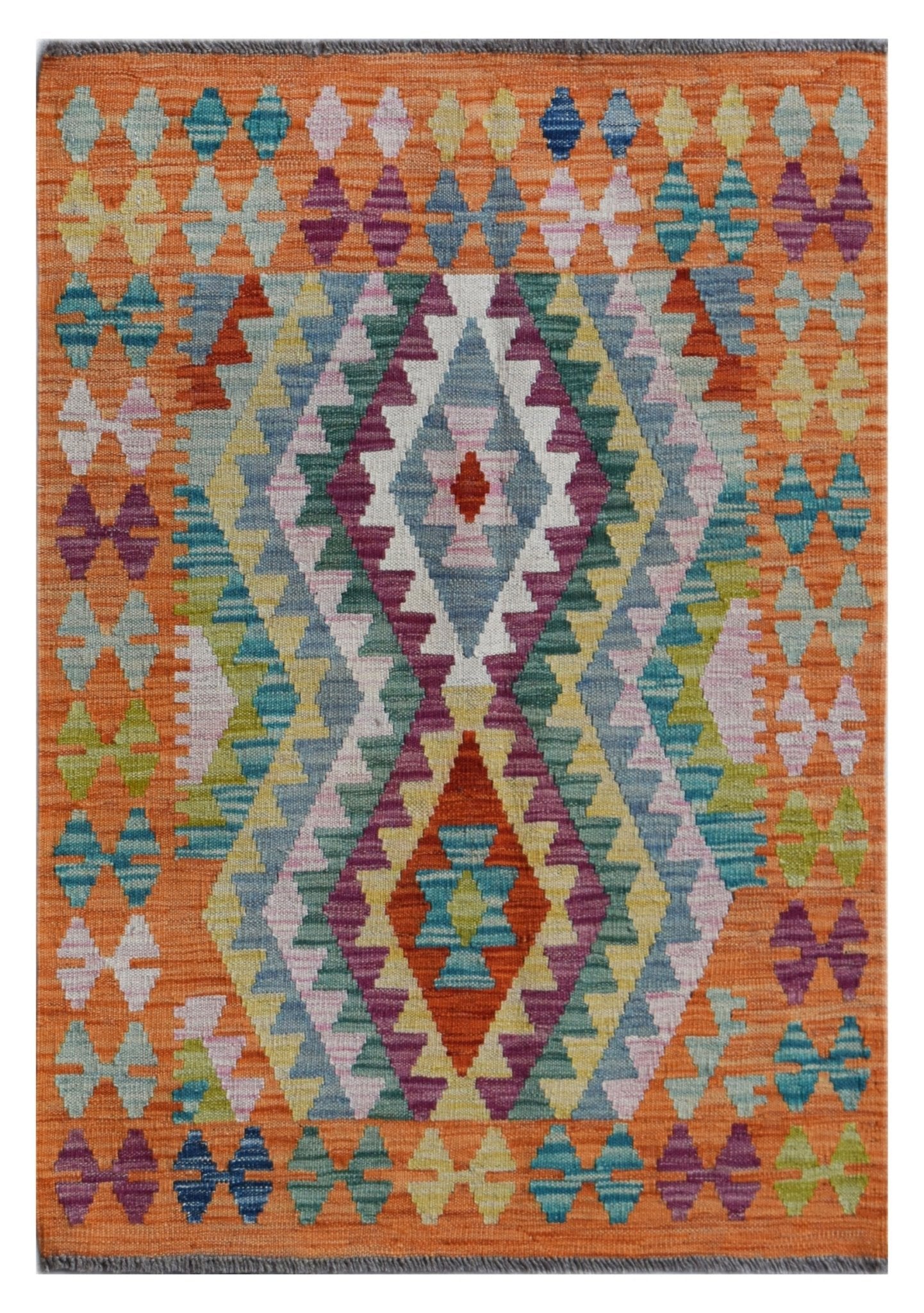 Handmade Afghan Maimana Kilim | 120 x 84 cm | 3'11" x 2'1" - Najaf Rugs & Textile