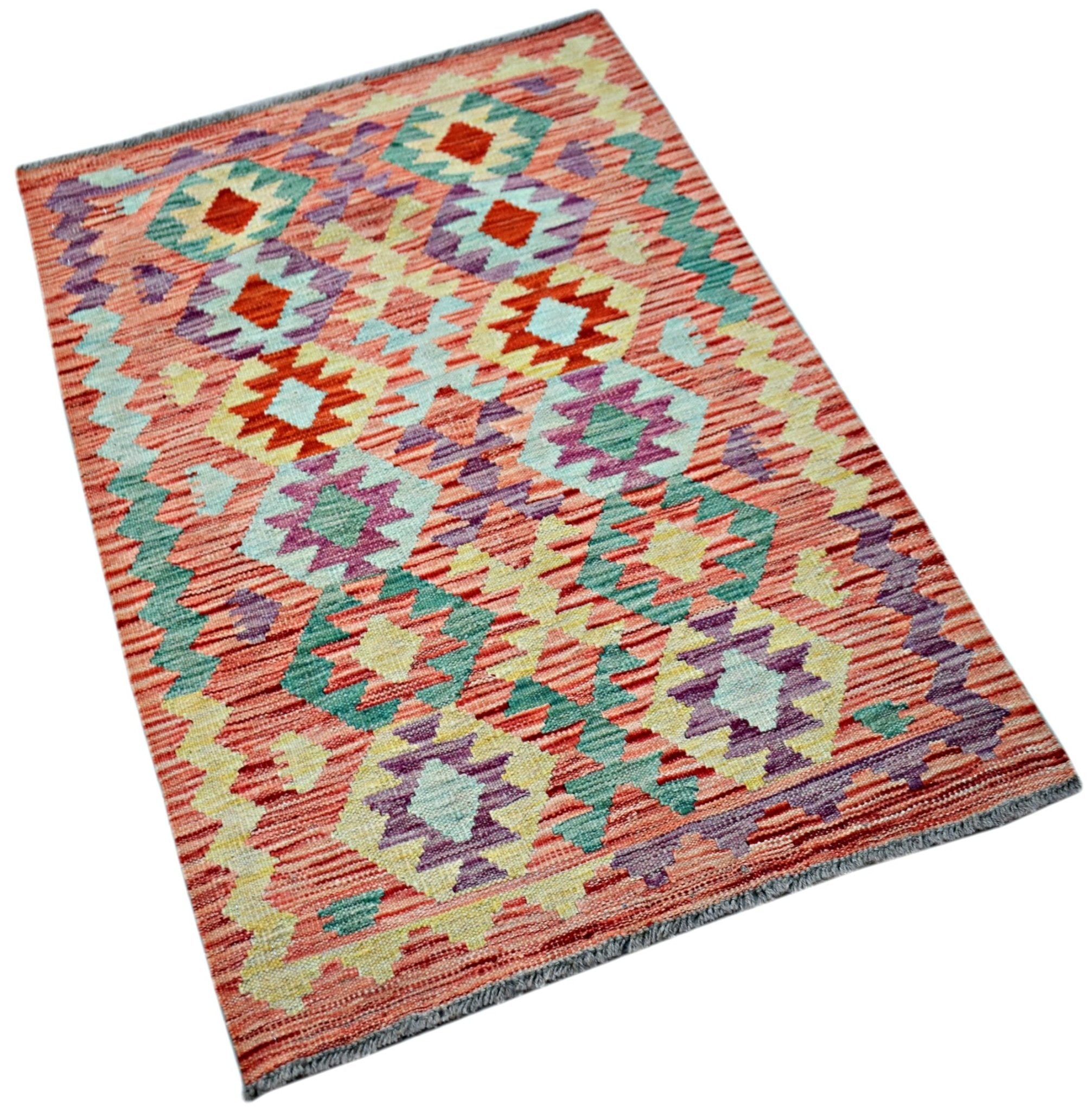 Handmade Afghan Maimana Kilim | 121 x 81 cm | 4' x 2'8" - Najaf Rugs & Textile