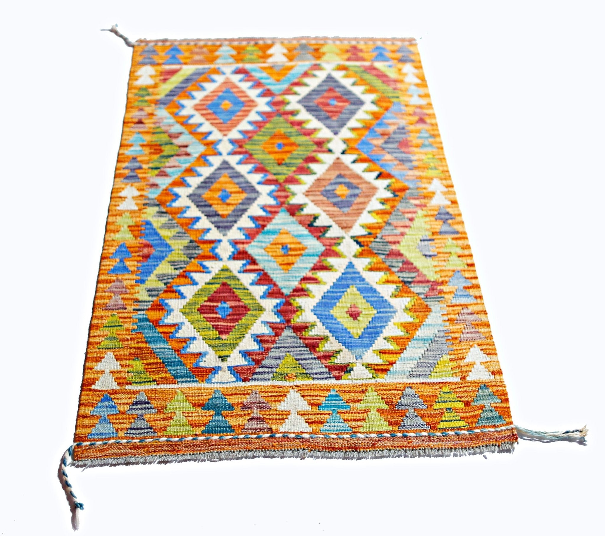 Handmade Afghan Maimana Kilim | 121 x 82 cm | 4' x 2'9" - Najaf Rugs & Textile