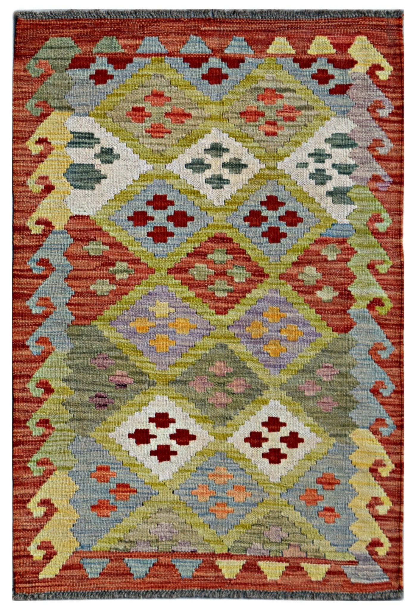 Handmade Afghan Maimana Kilim | 121 x 83 cm | 4' x 2'9" - Najaf Rugs & Textile