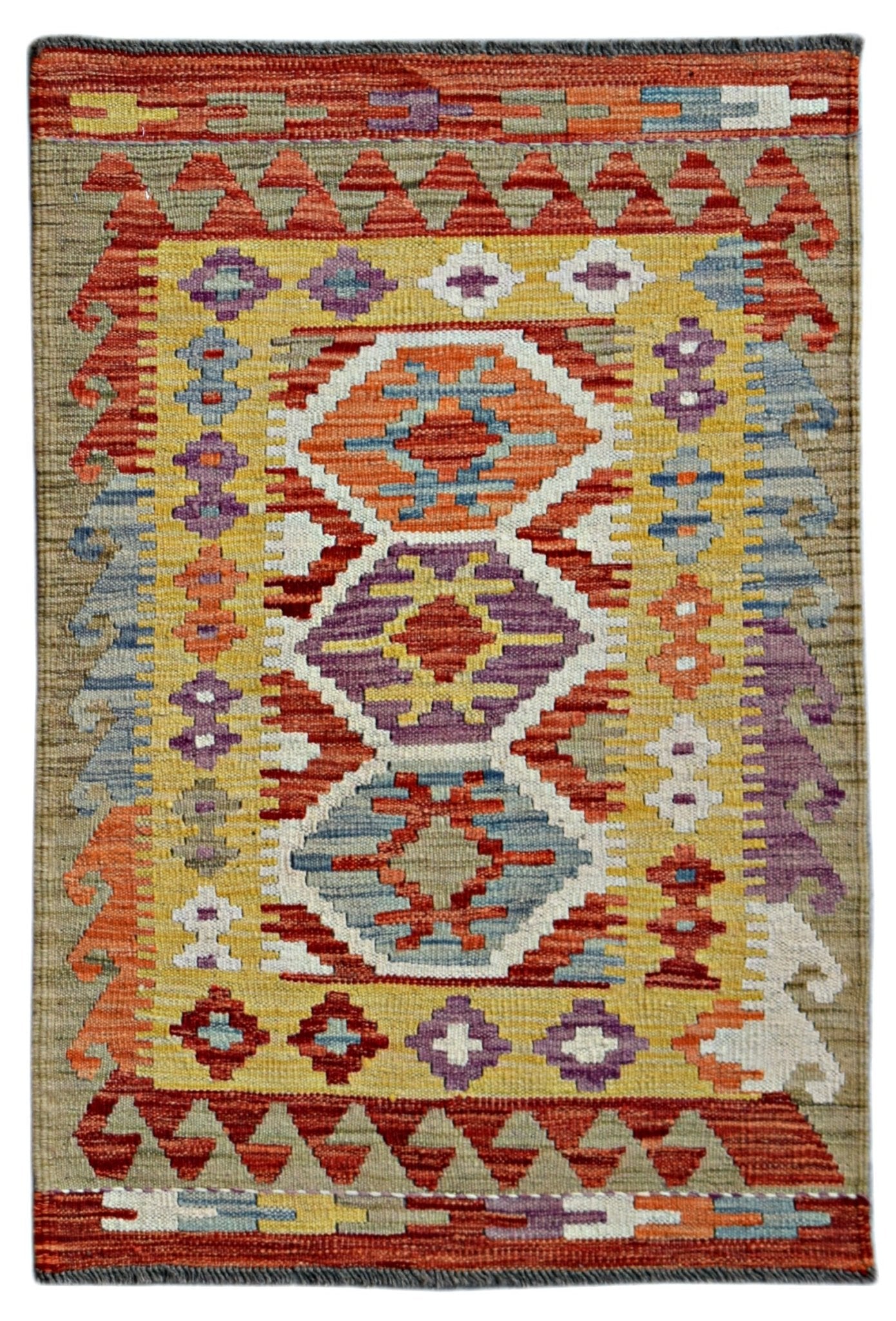 Handmade Afghan Maimana Kilim | 122 x 78 cm | 4' x 2'7" - Najaf Rugs & Textile