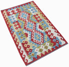 Handmade Afghan Maimana Kilim | 122 x 78 cm | 4' x 2'7" - Najaf Rugs & Textile