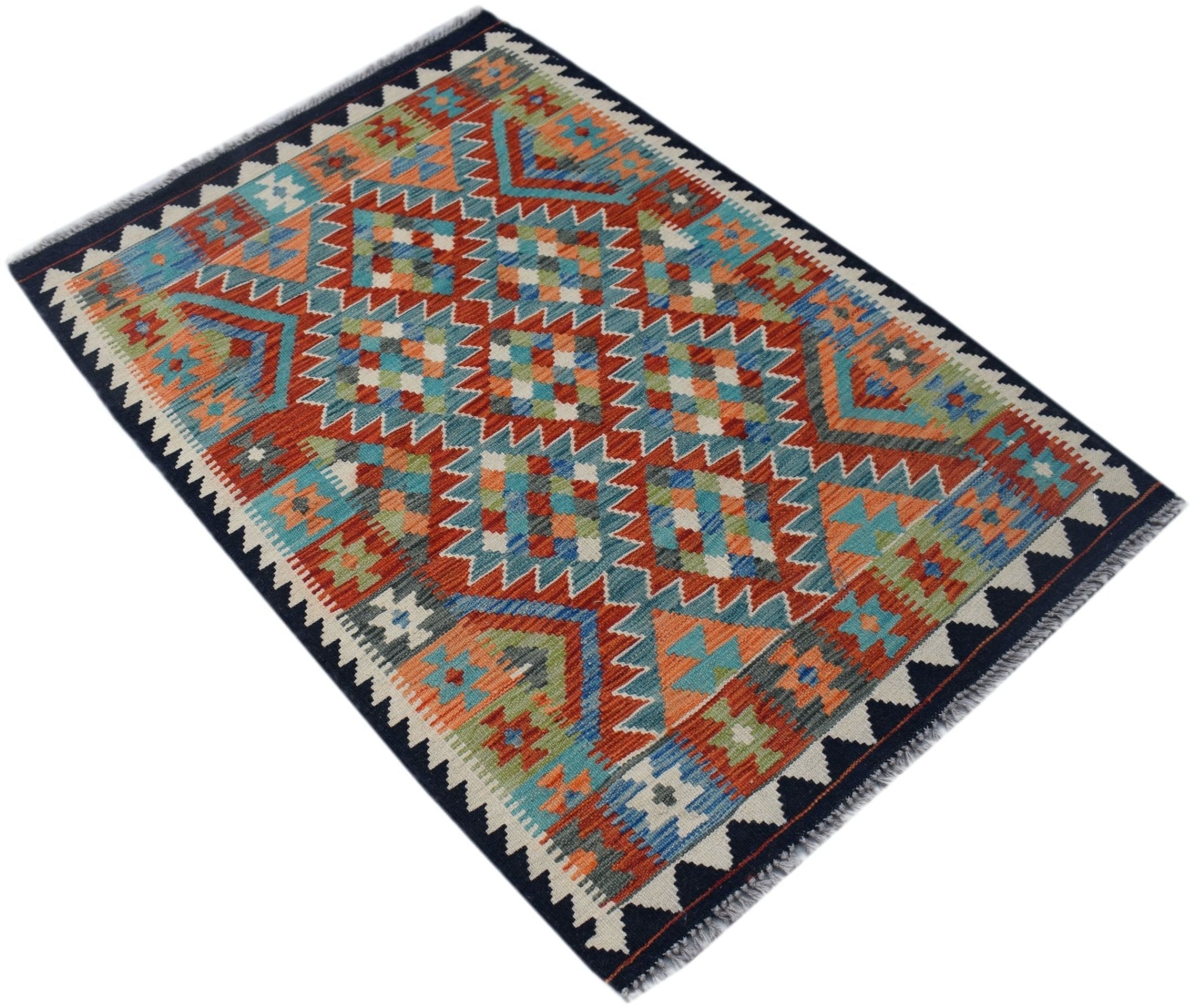 Handmade Afghan Maimana Kilim | 122 x 80 cm | 4' x 2'11" - Najaf Rugs & Textile