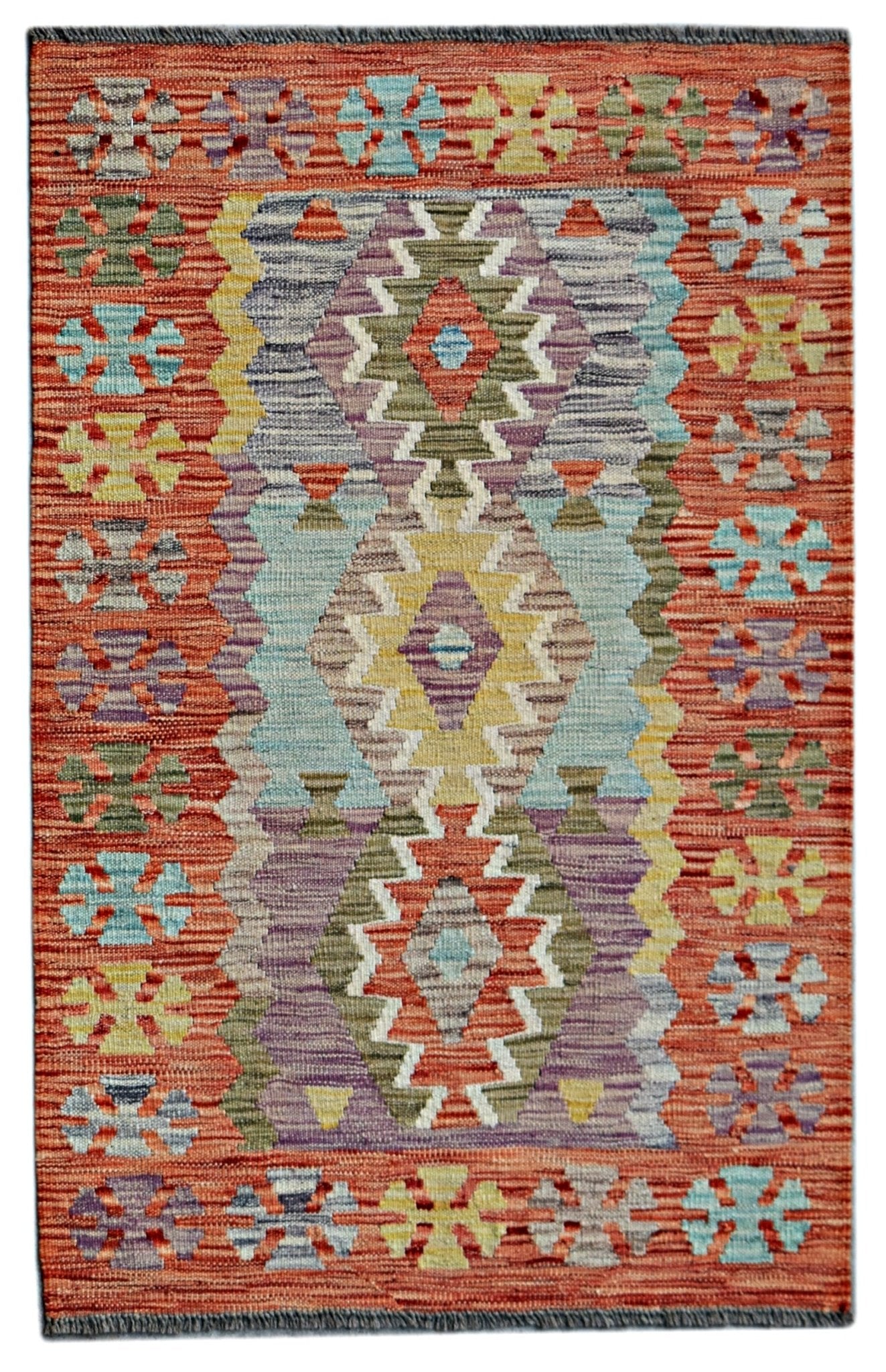 Handmade Afghan Maimana Kilim | 122 x 81 cm | 4' x 2'8" - Najaf Rugs & Textile