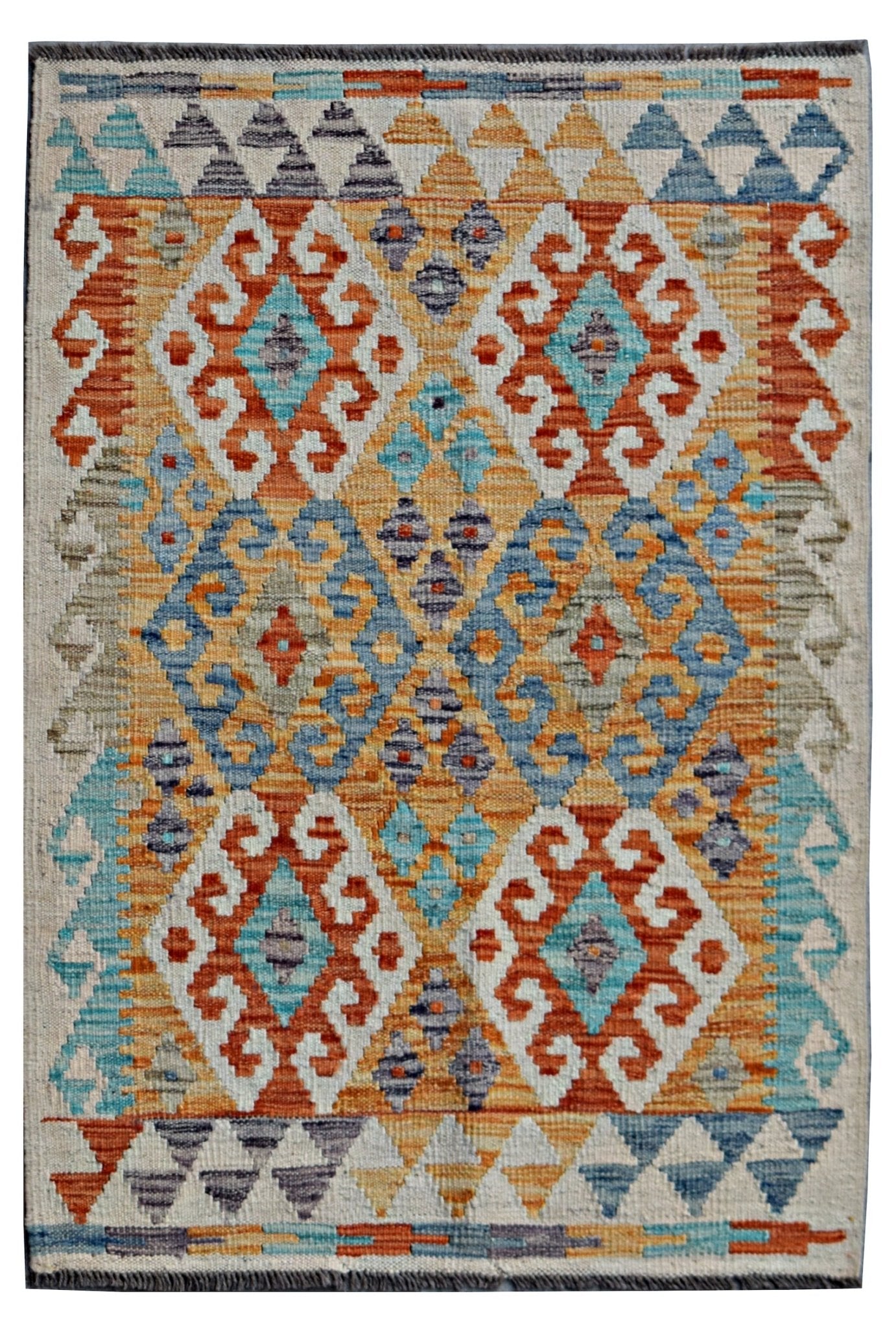 Handmade Afghan Maimana Kilim | 123 x 84 cm | 4' x 2'9" - Najaf Rugs & Textile