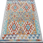 Handmade Afghan Maimana Kilim | 123 x 84 cm | 4' x 2'9" - Najaf Rugs & Textile