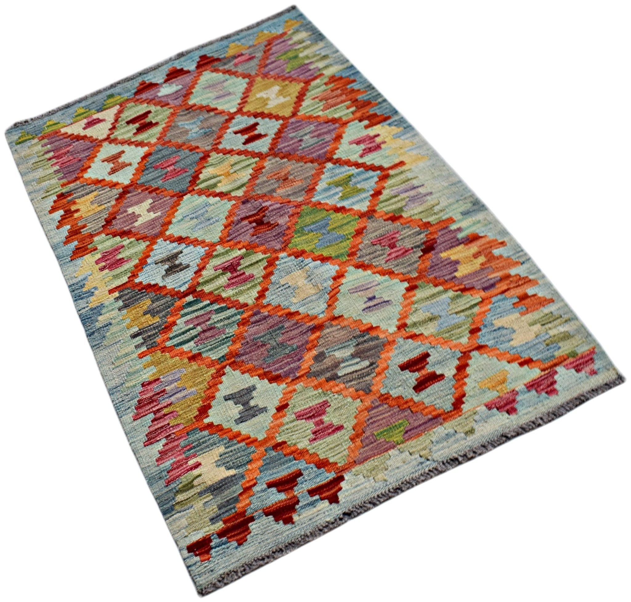 Handmade Afghan Maimana Kilim | 124 x 78 cm | 4'1" x 2'7" - Najaf Rugs & Textile