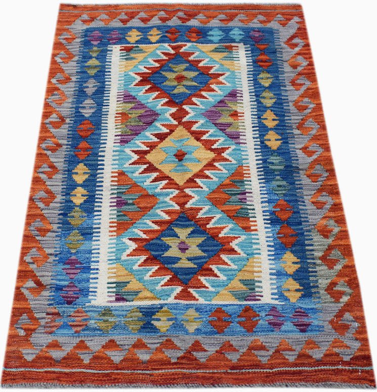 Handmade Afghan Maimana Kilim | 124 x 80 cm | 4'1" x 2'8" - Najaf Rugs & Textile